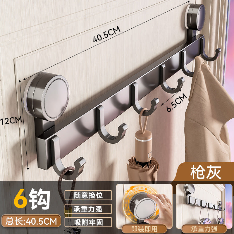 Suction cup hook bathroom punch-free towel rack strong load-bearing bathroom wall-mounted wall hanging clothes hook traceless sticky hook