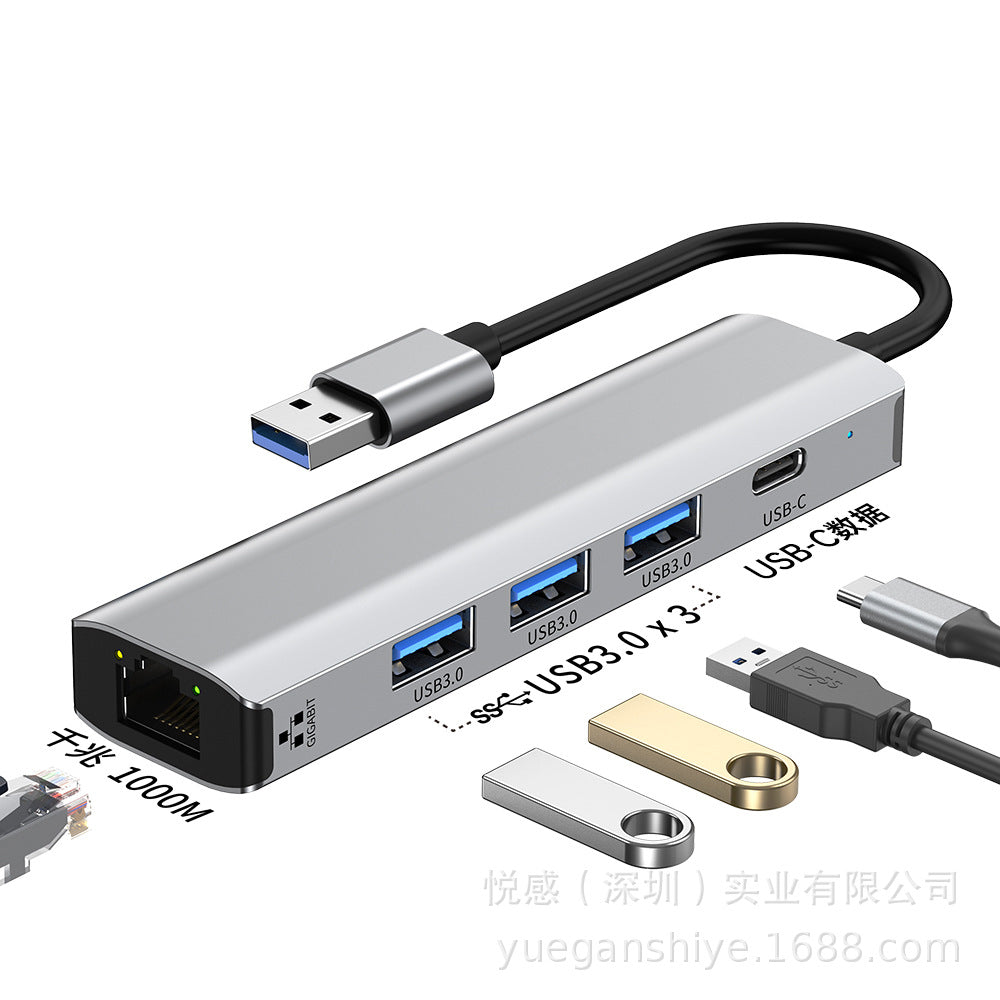 Usb to ethernet adapter, 2-in-1, minimum order 10 units, free shipping. type-c to rj45 gigabit ethernet adapter, driver-free