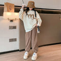 Girls' outfit set  new stylish autumn clothes two-piece set for girls, kids' spring and autumn fashionable loose-fit clothing for older children