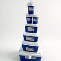 7pcs blue set