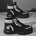 High-top men's boots: new autumn 2025 collection - workwear style, outdoor hiking, spring labor protection, construction site boots, martin boots for students