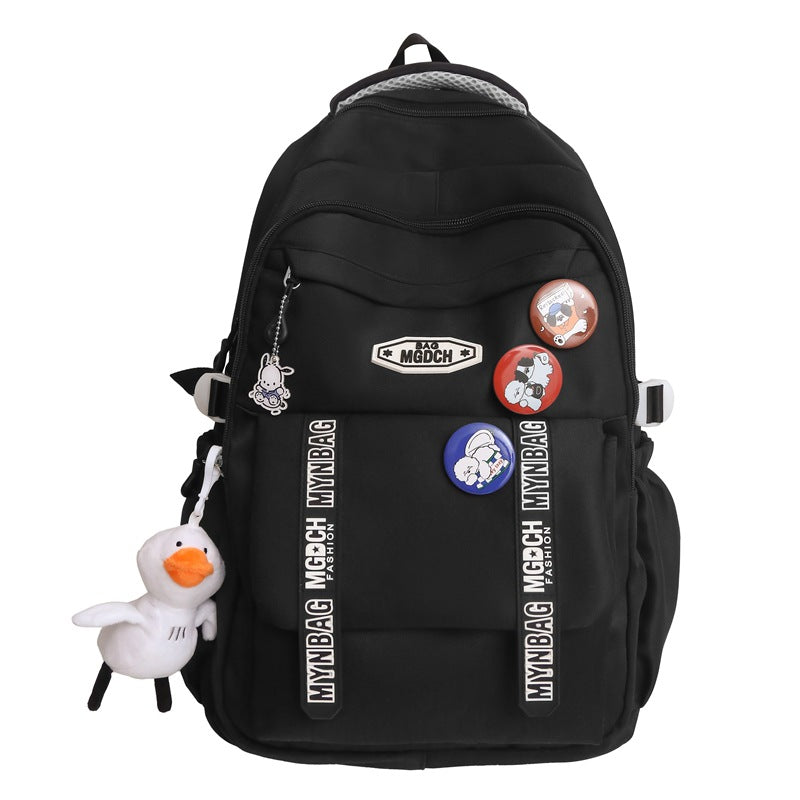 School bag female college student Korean version high school travel backpack male junior high school student ins Japanese large-capacity computer backpack