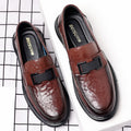 Casual leather shoes for men - live stream slip-on loafers - british style business versatile anti-slip soft sole soft upper slip-on leather shoes