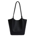 2026 spring new woven texture bag women's minimalist versatile underarm bag large capacity commuter tote shoulder bag
