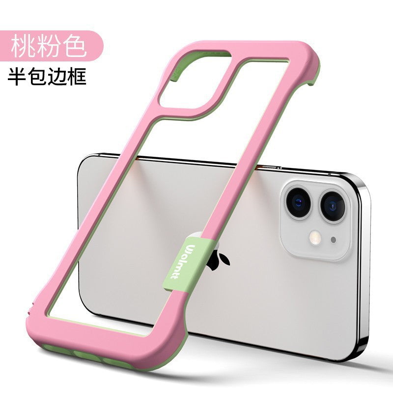 Two-color frameless heat dissipation hollow suitable for iphone15 apple 13 silicone soft edge xr wholesale mobile phone case 16