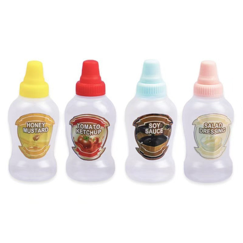 Mini sauce bottle plastic squeeze sauce bottle japanese style squeeze condiment bottle food grade portable soy sauce bottle cross-border