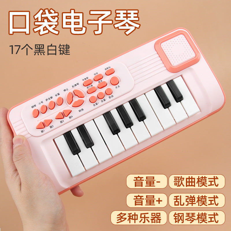Dropshipping baby pocket electronic keyboard - playable mini piano for kids, focus training, kindergarten toys for boys and girls