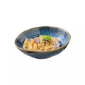 Kiln-turned creative cloth pattern salad bowl retro ceramic western food special-shaped soup bowl japanese irregular bowl chopstick-style noodle bowl