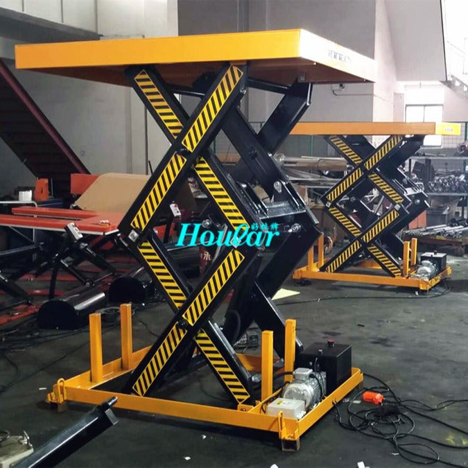 Non-standard countertop 2200x1000 double fork scissor lift platform Fixed electric hoist lift platform