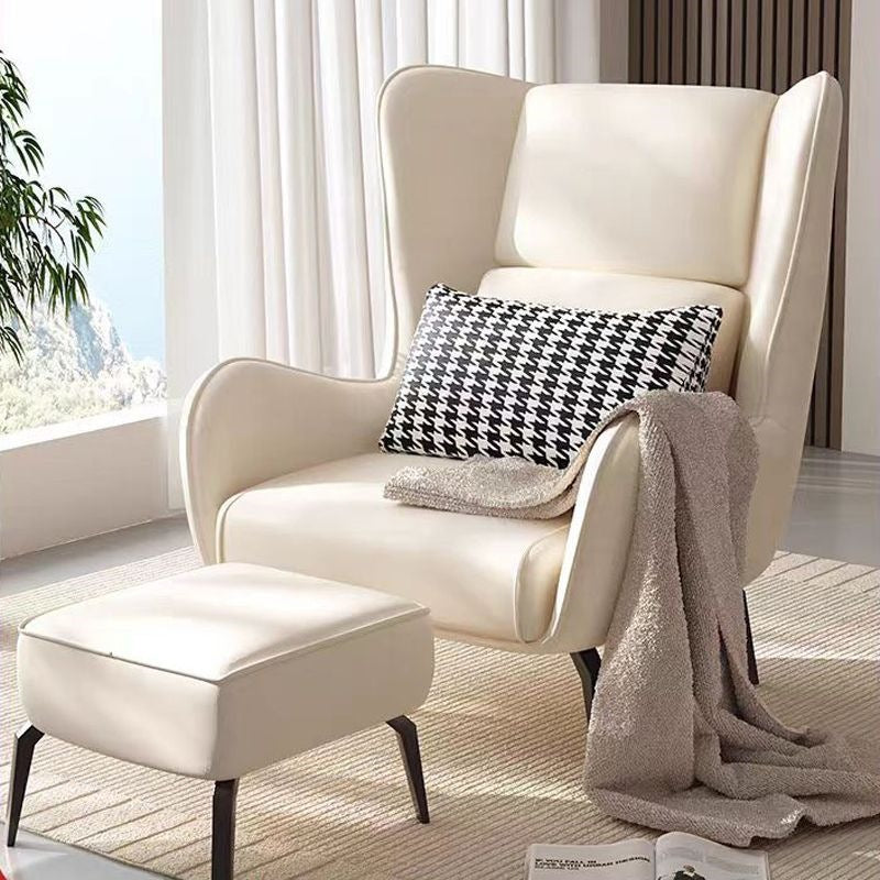Scandinavian lazy small sofa popular single leather sofa accessible luxury sofa small apartment living room for homeclassycasual chair