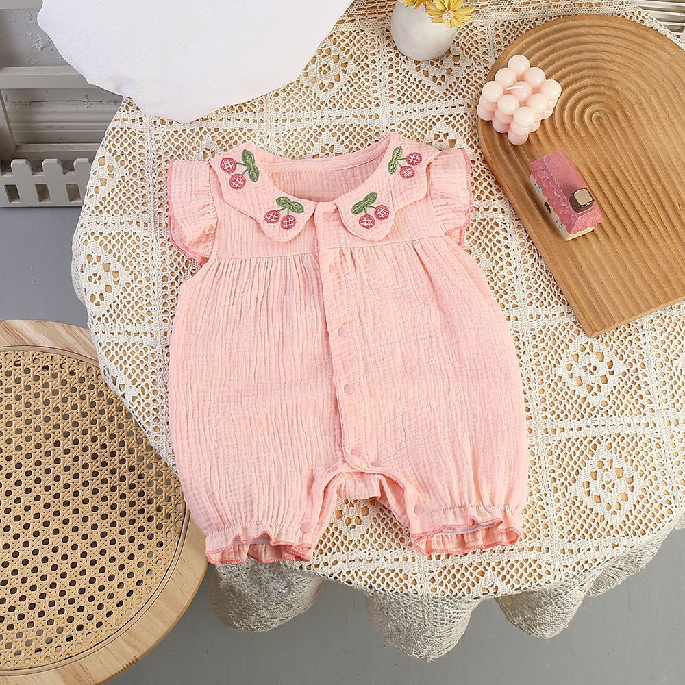 Baby rompers: lightweight summer styles for baby girls - perfect for full month, 100-day celebration, and princess outfits. adorable summer clothes for lounging, crawling, and outdoor adventures