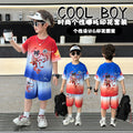 Summer little nezha short-sleeve set : new baby summer outfit, boys' sports two-piece set, quick-dry kids' clothing