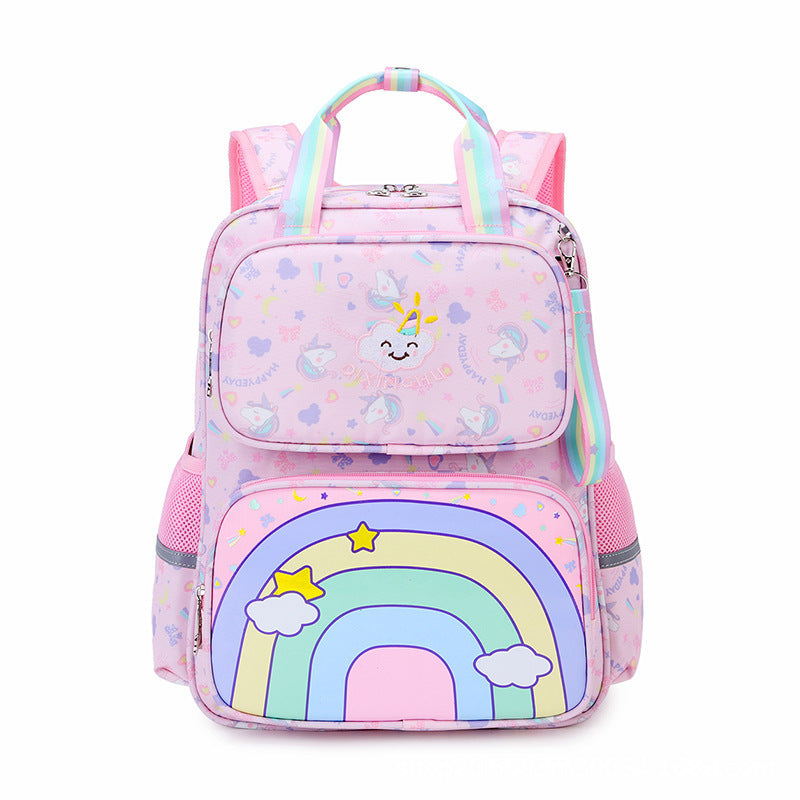 Primary school children's schoolbag wholesale  34th 5th and 6th grades to reduce the burden of spine protection large-capacity backpack