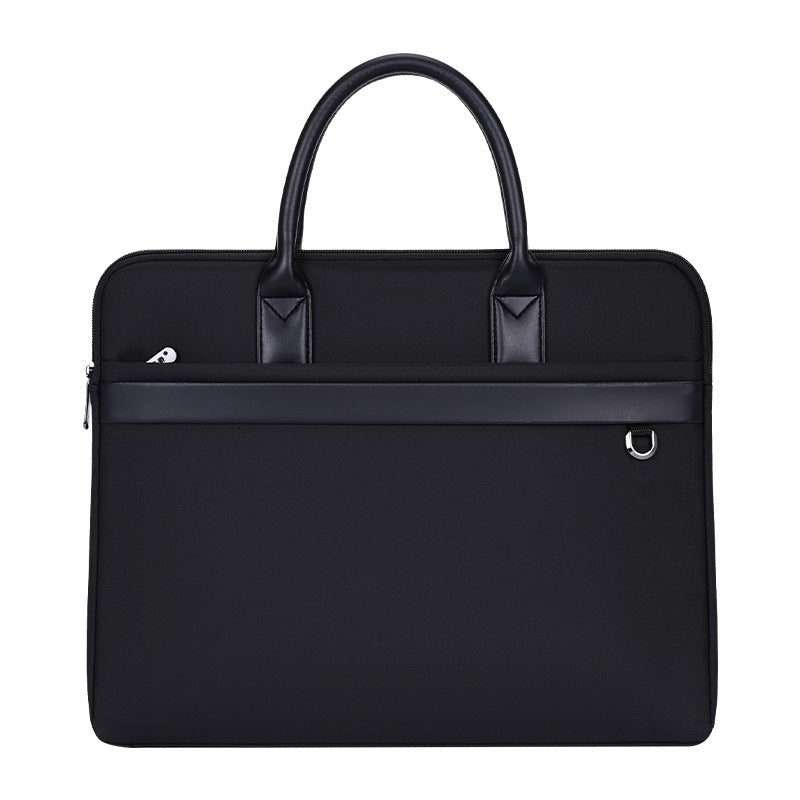 Waterproof business document briefcase canvas portfolio men's handbag file bag information bag large capacity printed