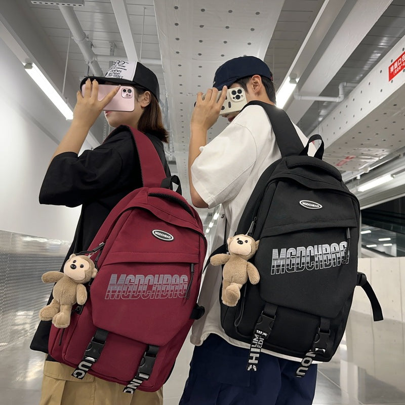 Spring and summer large-capacity junior high school students backpack schoolbag travel computer backpack business leisure commuter backpack