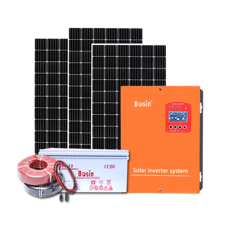 Small 500W-1000W solar power generation system energy storage off-grid integrated machine field monitoring power supply household