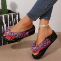 plus size women's flip-flops - 2025 summer new lace casual sandals & slippers