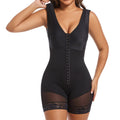 new one-piece shapewear bodysuit - enhanced version with zipper crotch, waist cincher, tummy control, butt lifter, and slimming corset for women