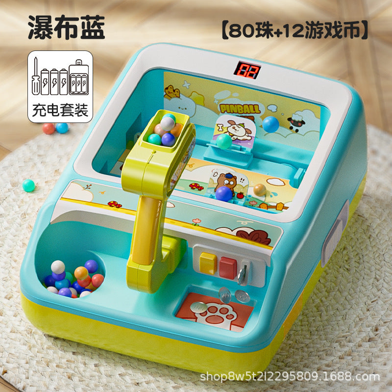 Shooting game machine - large size marble popper for kids - educational toy for boys and girls ages 3-6 - perfect birthday or new year gift