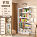 Cloud white five-tier add-on shelf [80*30*180cm] - heavy-duty carbon steel