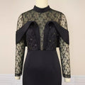 Am220739 banquet elegant dress - socialite style mesh bodycon mini dress