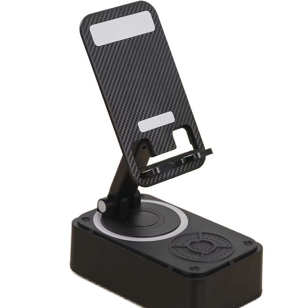 098 hot-selling desktop speaker stand - 3-in-1 phone holder, rechargeable rotating phone stand, multifunctional model