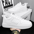2025 new spring men's white sneakers breathable casual skate shoes athletic ins trendy low-top running shoes for men