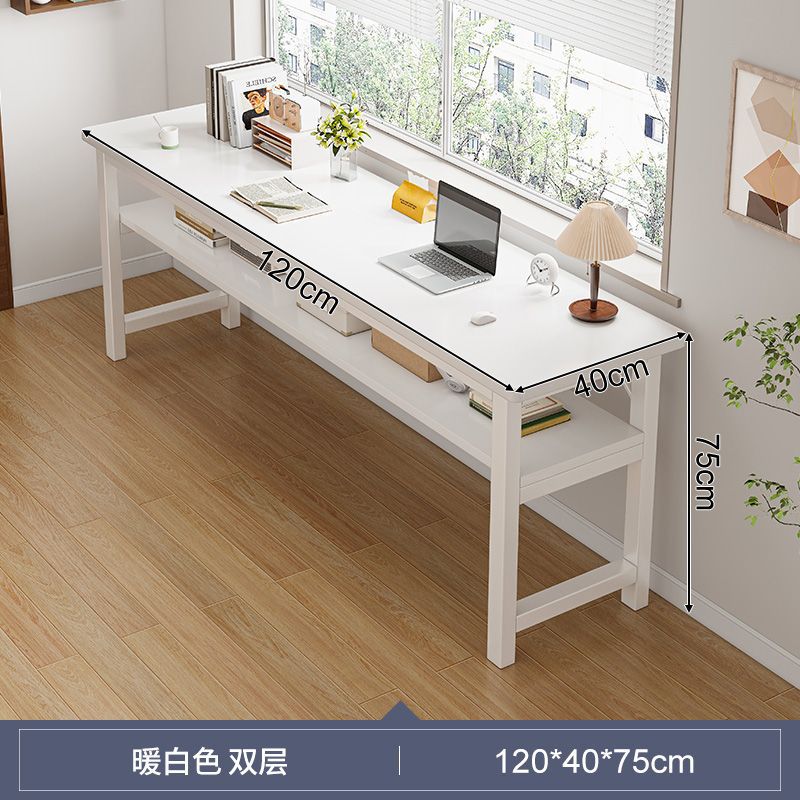 Home desk desktop computer table bedroom solid wood bench desk office desk student writing desk simple square table