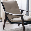 Recliner white ash solid wood legs living room balcony bedroom for home rest nap lazy small sofa chair pony chair