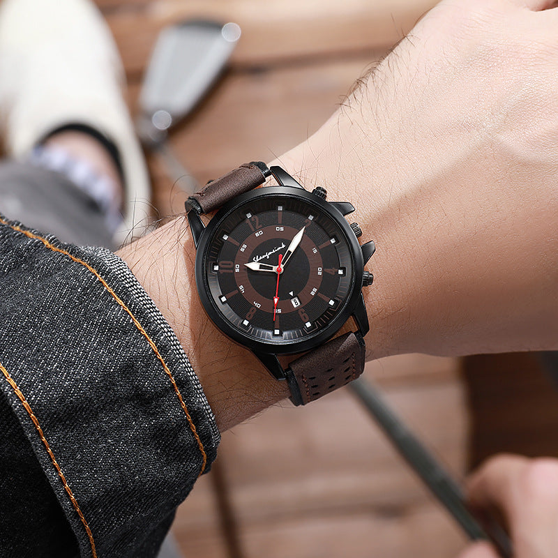 Shangmei aliexpress sports men's quartz fashion belt military watch student calendar watch one piece dropshipping white face black