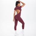 New women's seamless compression bodysuit - perfect for yoga, running, and fitness - quick-dry activewear