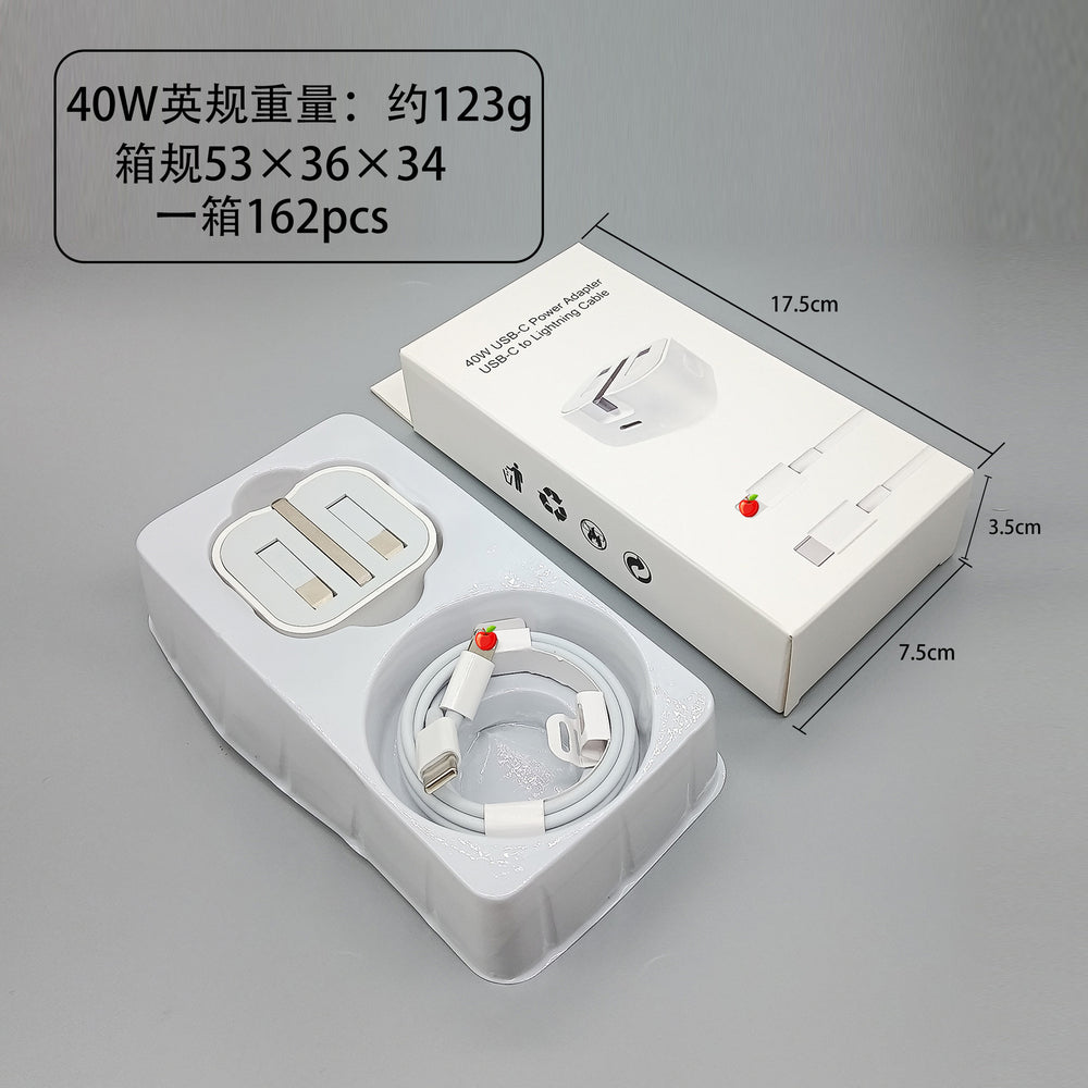Pd20w/35w uk plug fast charging adapter, compatible with apple chargers, foldable tripod design, ukca certified, type-c connector