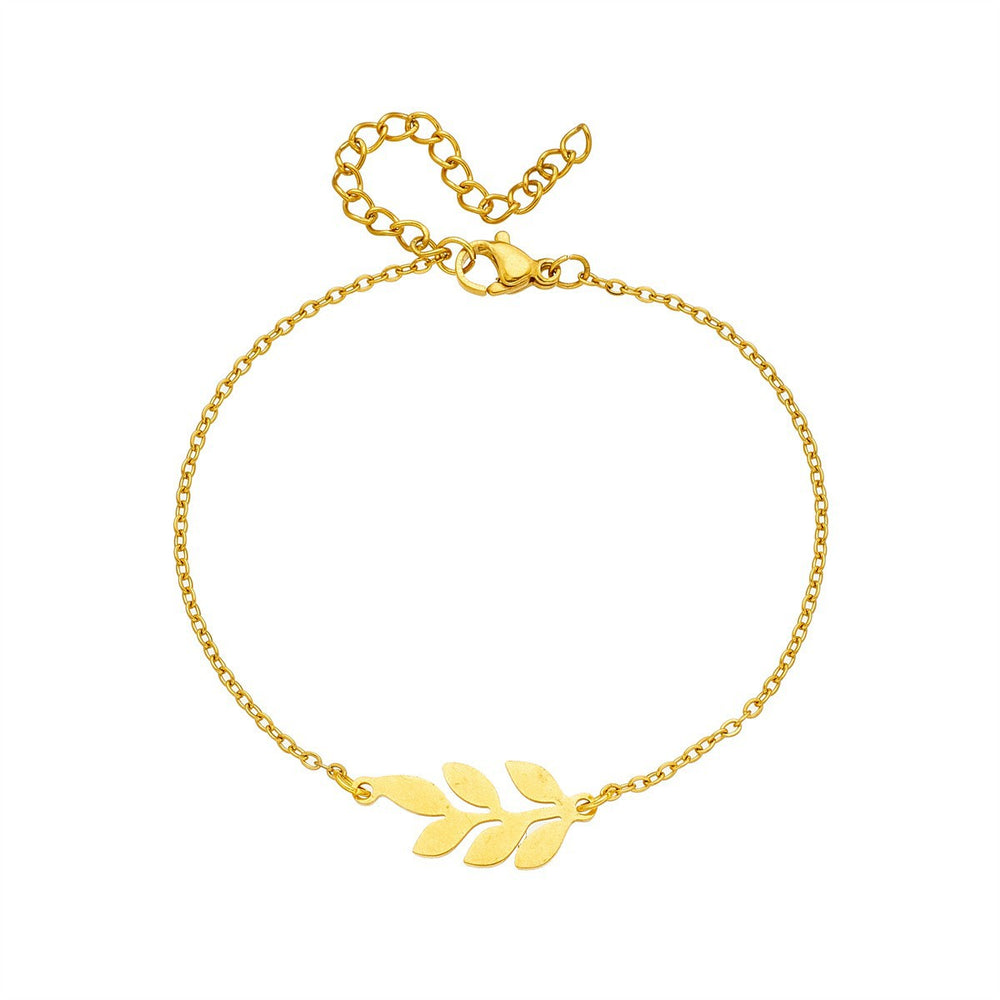 Titanium steel model does not fade titanium steel leaf transfer accessible luxury necklace for women casualfashionpopular clavicle chain elegantstylish