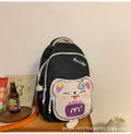 Macaron color cute french fries bear backpack for primary and secondary school students, large capacity, wear-resistant and easy to take care of, backpack