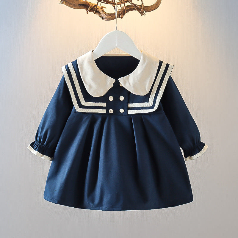 Girls' spring dress  new spring/autumn style baby chic princess dress little girl preppy style dress dropshipping available