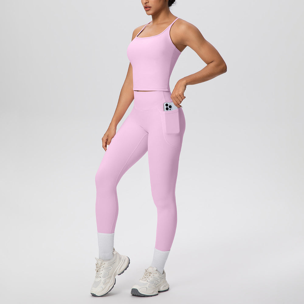 new arrival quick-drying beautiful back yoga clothes cloud-like silm hip-lifting sports suit outdoor casual running fitness clothes
