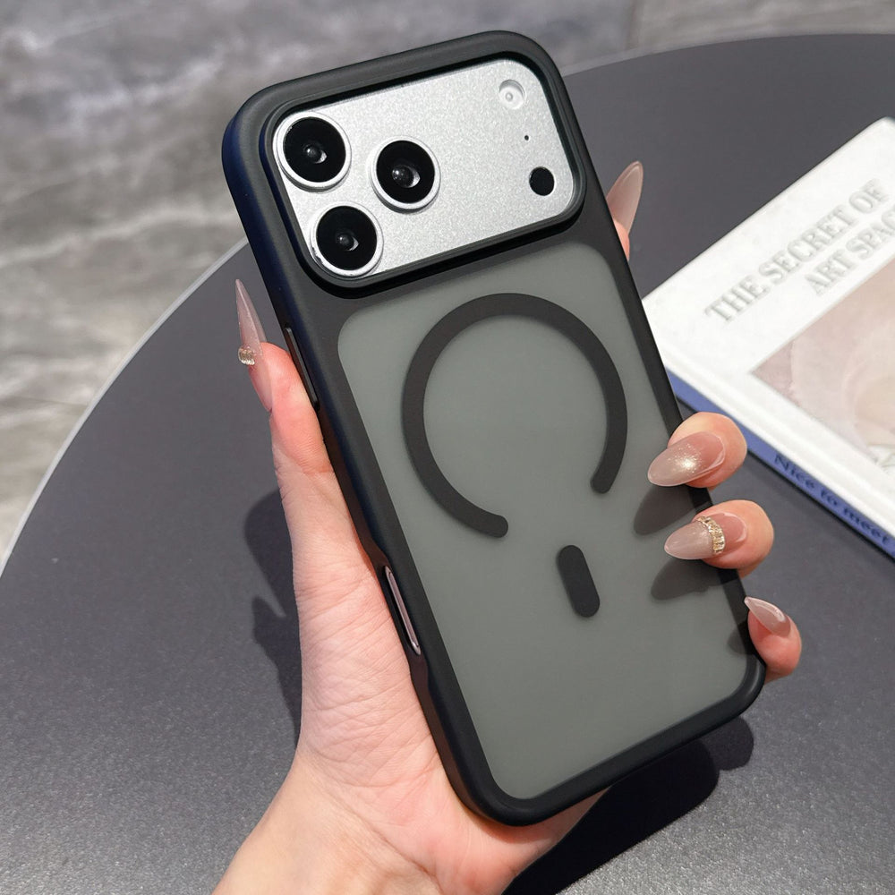 Iphone 17 pro max phone case - minimalist matte skin feel, magnetic, business style, drop-proof, compatible with iphone 11 protective cover