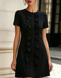 european and american cross-border  independent station new arrivalelegantelegance normcore women's short sleeve fashiondress
