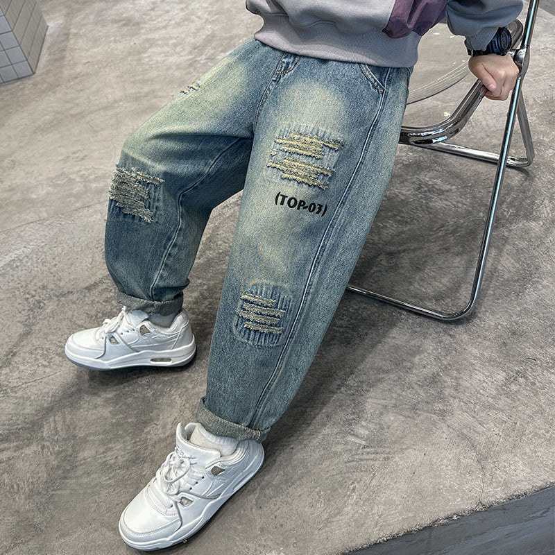 Boys' jeans: new spring/autumn collection - stylish and relaxed fit for older boys. perfect for autumn, these casual trousers offer a modern and comfortable look