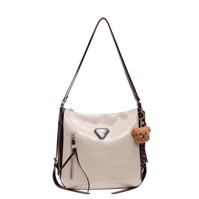 Large capacity backpack women's autumn and winter new casual shoulder crossbody bag commuter multifunctional tote bag versatile backpack