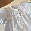 Summernew arrivalgirl pure cotton lace collar shirt k-stylekidsfashion style short-sleeved baby girl trendy children's clothing
