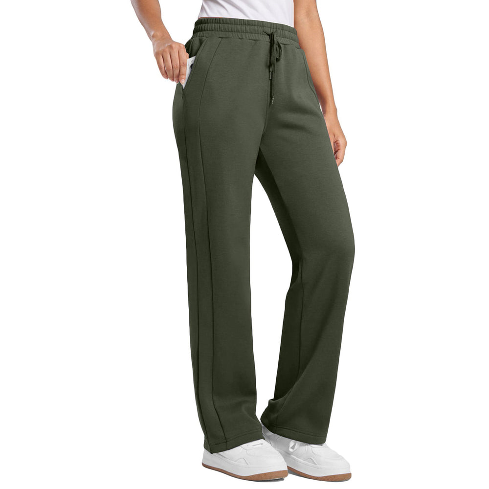 new european and american style solid color casual loose fit athletic sweatpants for women -  cross-border