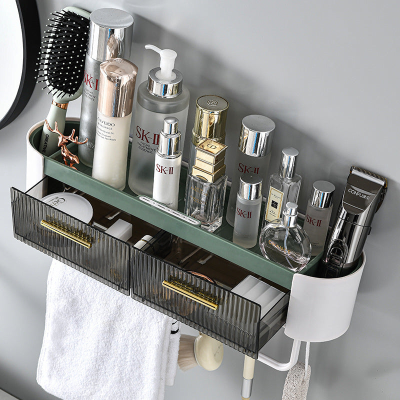 Xinle non-punching bathroom rack, wall-mounted washstand storage rack, bathroom storage and finishing rack