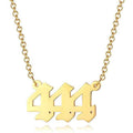 Amazon fashion custom stainless steel pendant necklace - european and american popular numbered choker