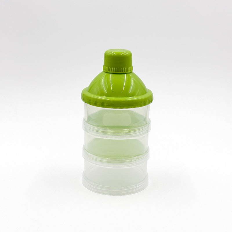 Newborns go out portable transparent multi-layer milk powder box removable baby large-capacity milk powder grid maternal and infant products wholesale