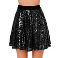 new european and american style sparkly high-waisted slimming pleated skirt with sequins and elastic waistband for women - perfect for cross-border e-commerce on  and