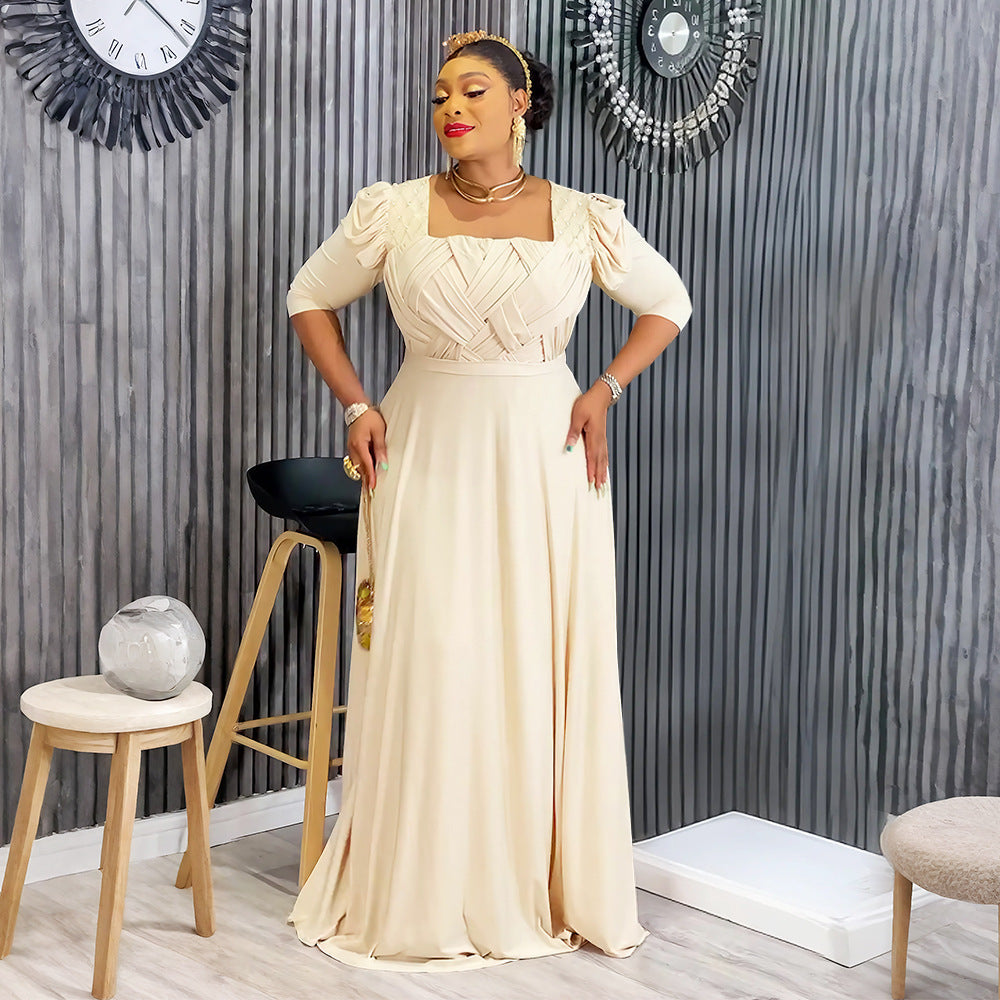 hot diamond fashiondress african export  plus size women's clothing fashion bridesmaid dress