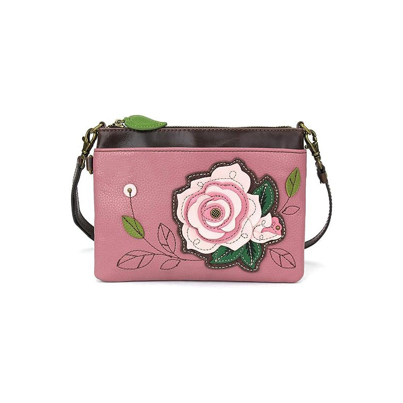 Cross-border special women's messenger bag floral short-sleeved PU messenger bag custom OEM