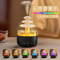 Colorful cloud rain aromatherapy diffuser - home air purifier, usb ambient light, raindrop humidifier, essential oil diffuser
