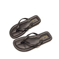 2025 summer new women's beach flip-flops - stylish casual flat sandals with anti-slip toe protection for outdoor wear